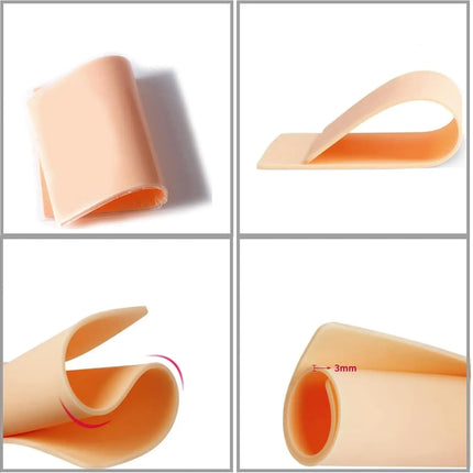 3MM Tattoo Practice Skin Silicone Fake Skin Double-Sided Synthetic Leather Permanent Makeup Tattoo Beginner Training Skin