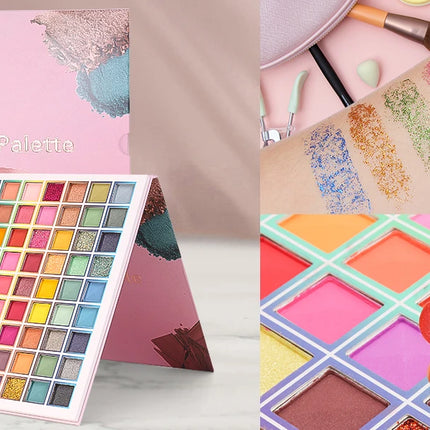99 Colors Eyeshadow Palette Colorful Eyeshadow Palette, Matte Shimmer Glitter Rainbow Makeup Palle Christmas Day Gifts for Women