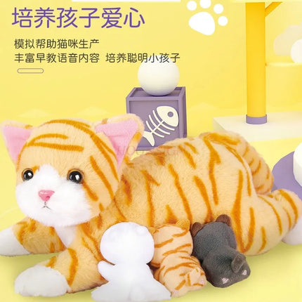 Talking Baby Cat Simulation Cat Plush Toy Children's Doll Electric Pet Girl Little Cat