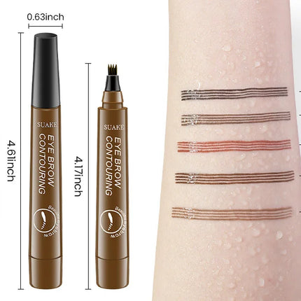 4 Point Eyebrow Pencil Maquillajes Para Mujer Waterproof Liquid Eyebrow Pen Makeup Long Lasting Cosmetic Microblade Brow Pencil