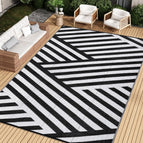 Black-white line / 183x274cm 6x9ft