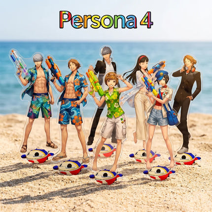 Persona 4 Revival Summer Ver 15CM Double Sided Acrylic Stand keychain 2026 New Anime Stand Yu Narukami Yosuke Hanamura Fans Gift