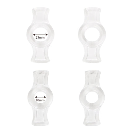 4 Pcs Cock Ring Lock Sperim Penis Scrotum Sleeve Sex Toys For Men Chastity Cage Ball Stretcher Delay Ejaculation Intimate Goods