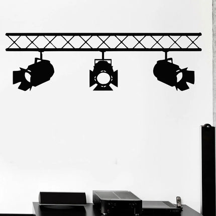 Movie Studio Cinema Lights Vinyl Wall Decal Home Theater Movie Living Room Wall Stickers Bedroom Art Wallpaper Decor Y1607