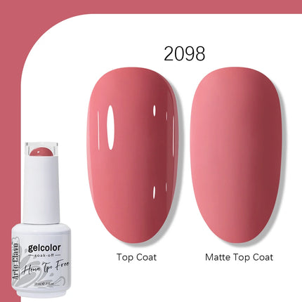 Arte Clavo TPO FREE HEMA FREE Gel Nail Polish UV Multi Use Semi Permanent Soak Off Autumn Winter Nail Art Hybrid Varnish 15ml