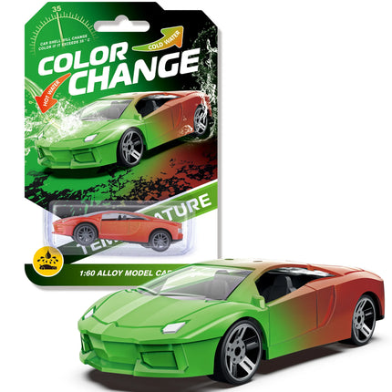 1:64 Color Change Alloy Car Toys for Kids Temperature Sensing Inertial Pull Back Mini Racing Cars Model for Boys Children Gifts
