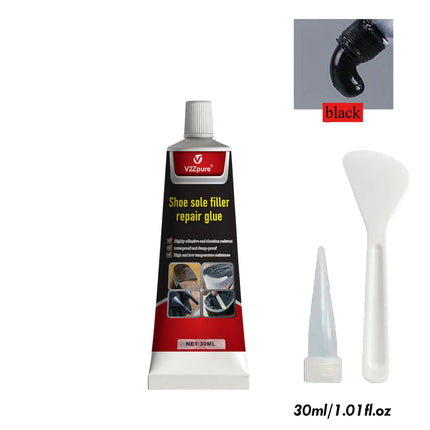 Shoe Repair Glue Kit White/Black Sole Waterproof Quick Drying Filling Repair Adhesive Wear-resistant Sealant Crack Repair Agent