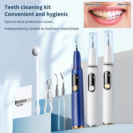 Portable Ultrasonic Dental Scaler Five Modes Of High Frequency Oral Irrigator Cleaning Dental Plaque Cleaner Tartar Remover.