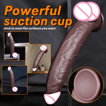 Huge Black Dildos Adult Sex Toys for Women Realistic Dildo Double Layered Liquid Silicone Thick Penis Woman Masturbation Penis