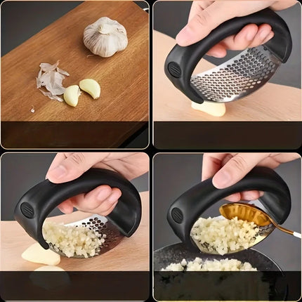 Stainless Steel Garlic Press Kitchen Rocker Metal Garlic Mincer Fruit Vegetable Tools Kitchen Accessories Gadget
