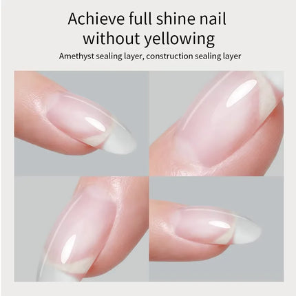ANNIES Construction Amethyst Nail Sealer Nails Diamond Top Coat UV Gel