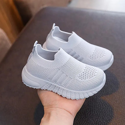 Children's Running Sneakers Boys Girls Casual Mesh Breathable Non-Slip Walking Patchwork Tennis Toddler Soft-Soled Girls' Shoes