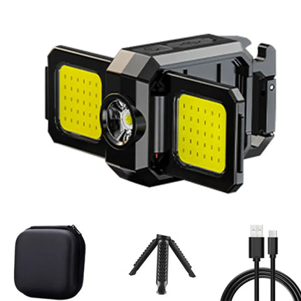 Mini LED Handheld Flashlights USB Rechargeable LED COB Work Lights Waterproof Keychain Emergency Lantern For Outdoor Camping