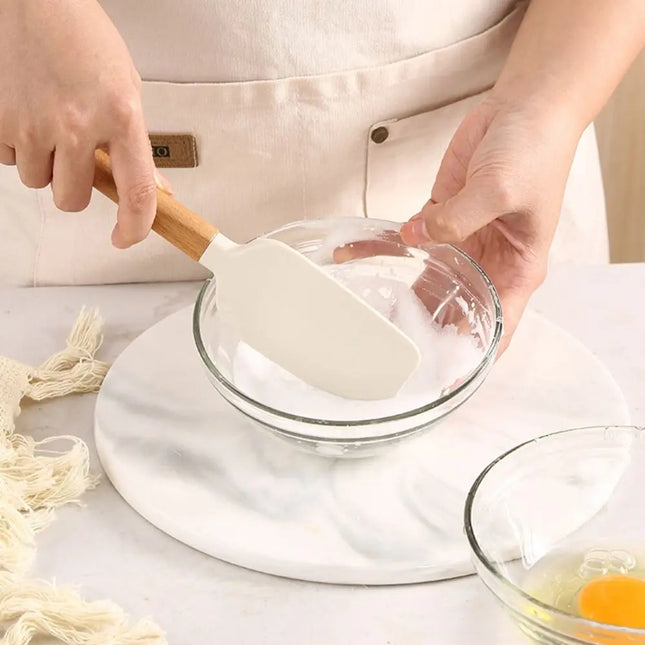 Baking Tools Silicone Cream Spatula Long Handle Heat Resistant Baking Scraper Portable Soft Pastry Blenders Chocolate Butter