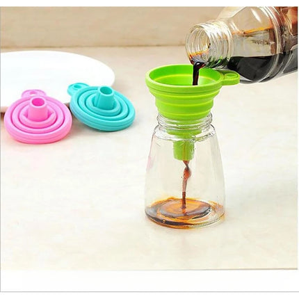 4 Piece Food Grade Silicone Funnel Set,Collapsible Kitchen Gadgets Accessories,,For Filling Water Bottles,Liquid Transfer