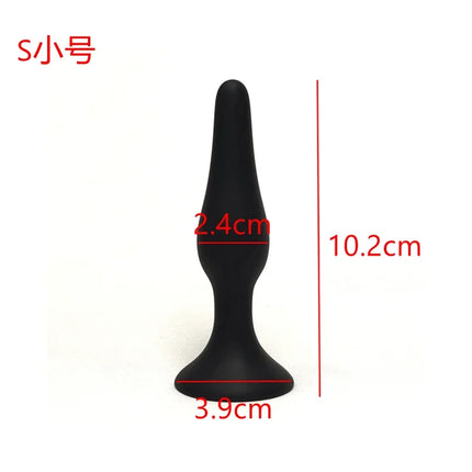 Multi-size Silicone Butt Plug Dilator G-spot Massage Toy Suction Cup Design Adult Personal Products