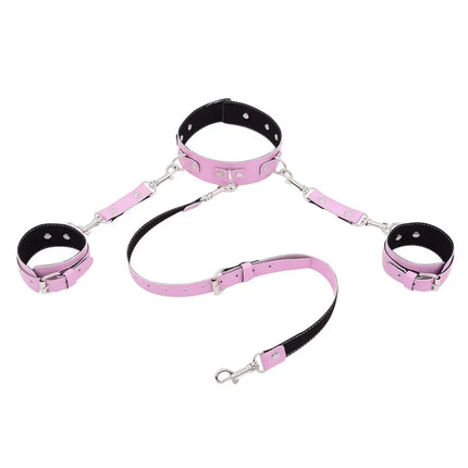 Adult Products Flirting PU Leather Comfortable Handcuffs anklecuffs Restraints Bondage Tool for Beginners SexToys For Couples