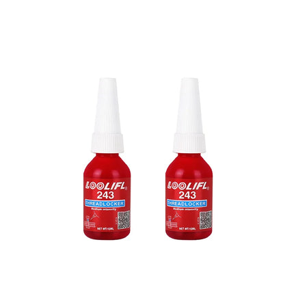 LOOLIFL Blue Thread Locker 243 Nuts-Bolts Locker, Screw Adhesive Lock Tight Seal Fasteners Anaerobic Curing Metal Glue,Rustproof