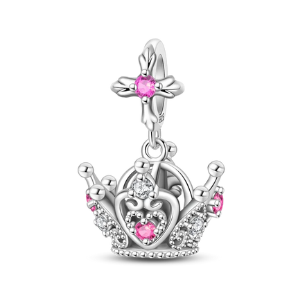 Crown Charms Skull Bead Original 925 Sterling Silver Inlaid Zirconium Pendants Fit Bracelet Necklace Jewelry Lover Gift