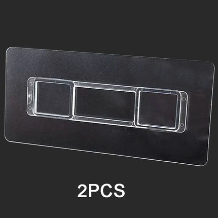 No punching strong adhesive traceless storage rack buckle wall mounted tissue box storage rack spare non marking adhesive patch