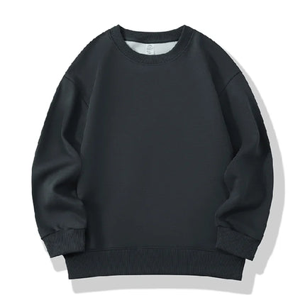 Fashion Girls Boys Sweatshirts Clothing Autumn Solid Color Casual Long Sleeve Loose Tops Children's Clothes Teen 6 8 10 12 Years