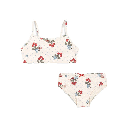 Children's Set 2026 New Spring Summer KS Girls' Split Swimsuit Baby Girl Printed Fashionable One-piece Swimsuit