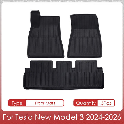 Floor Mats Cargo Liner For Tesla Model 3 2025 Highland Waterproof Anti-slip Trunk Mat TPE Pads Model 3 2026 Highland Accessories