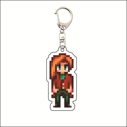 Stardew Valley 5cm Acrylic keychain Cute Desktop Ornament Collectible  Gift in Stock Action Figure Toy Accept customization