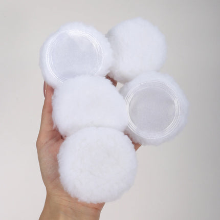 2-5-10-20Pcs Portable and Practical High-Grade White Round Powder Puff for Base and Fixing Makeup
