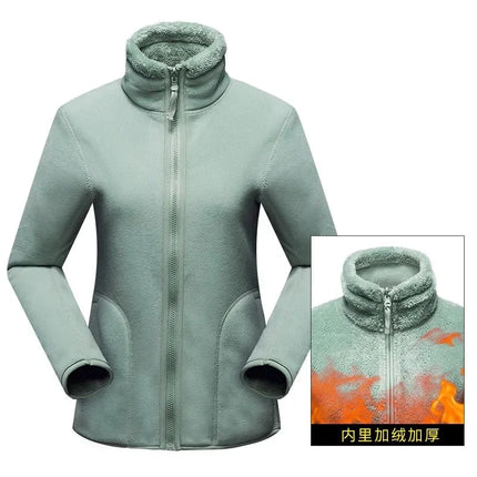 Women Pullover Sweatshirts Winter Unisex Reversible Hoodie  Warm Polar/Coral Fleece Hooded Jacket Ladies Flannel Coat Hoody