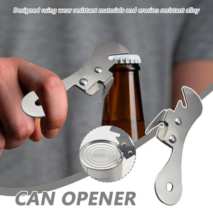Beer Bottle Opener Manual Stainless Steel Bottle Opener Kitchen  Gadget Portable Can Opener Multifunctional Bottle Opener