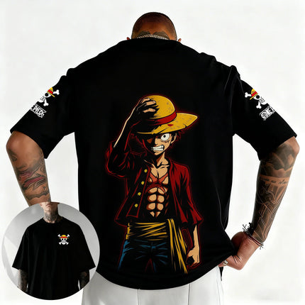 One Piece Japanese Anime Printed Men's T-Shirt Roronoa Zoro Harajuku Short Sleeve  Luffy T-shirt Clothing 2026 New Summer