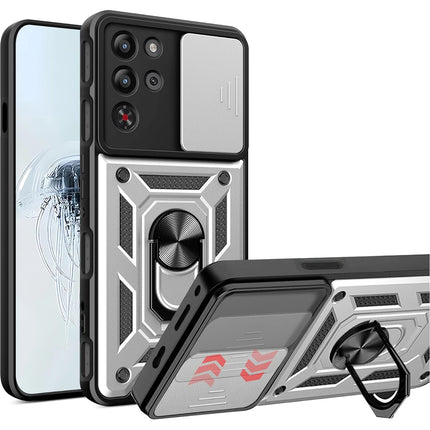 Armor Phone Case For ZTE Red Magic 10S Pro Redmagic 10 Pro 5G Cover Lens Protection Ring Magnetic Stand Holder Coque Fundas Capa