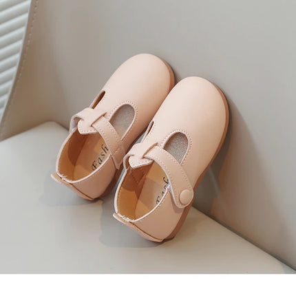 Toddlers Girls Leather Shoes Princess Sweet Simple Classic Kids Leather Flats for Medium Girl Children Dress Shoes for Wedding