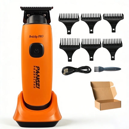 BRDCLIP BRD-729 Professional Electric Hair Trimmer 8000RPM Brushless Motor DLC Blade with Base Men BarberShop Carve Hair Clipper