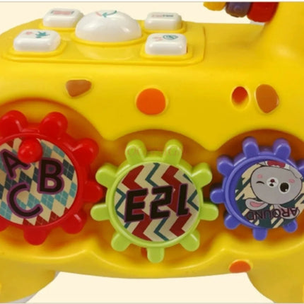 Baby toys that make sounds and move, baby 0-1 year old children's puzzle deer electronic piano music piano
