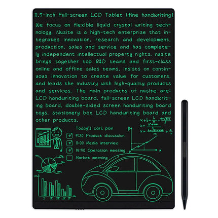 11.5-inch Full Screen Superfine Handwriting LCD Writing Tablet Electronic Drawing Board Kids Graffiti Painting Memo Learn Pads