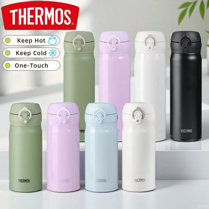 THERMOS Water Bottle Stainless Steel Vacuum Flask Thermal Mug, Keep Hot Cold 6-12 H , Portable Coffee Tumbler for Office Travel