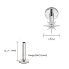 Tit 1.2x7x4.5mm / Earrings / Ears|Star