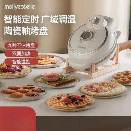 Multifunctional electric baking pan timed egg waffle machine waffle maker egg roll sandwich breakfast machine