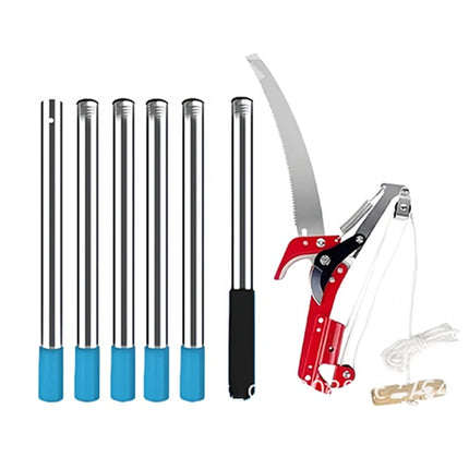 Garden High Branch Saw Manual Splicing Trimming Scissors Portable Adjustable Telescopic Saws Outdoor Aluminum Alloy Pruning Tool