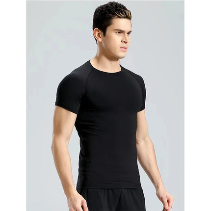 Men's T-Shirt Running Sport T Shirt Men Compression Top Tee Fitness Quick Dry Tight Training Gym Sport Running Shirts Men Jersey