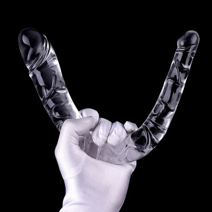 Extra Long Soft Double Head Dildo Toy For Adult Flexible Jelly Vagina Anal Women Gay Lesbian Double Ended Dong Artificial Penis