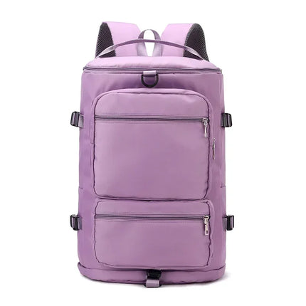 Women Large Travel Backpacks Waterproof Stylish Casual Daypack Bags with Luggage Strap Backpack Ladies Sports Yoga Luggage Bags