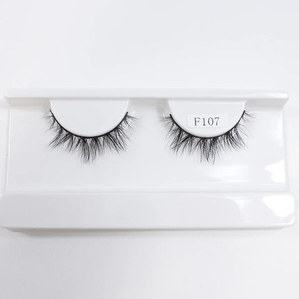 Natural Mink Lashes High Quality Fashion Classic Soft Full Strip Lashes Makeup 12mm Short Mink Eyelashes