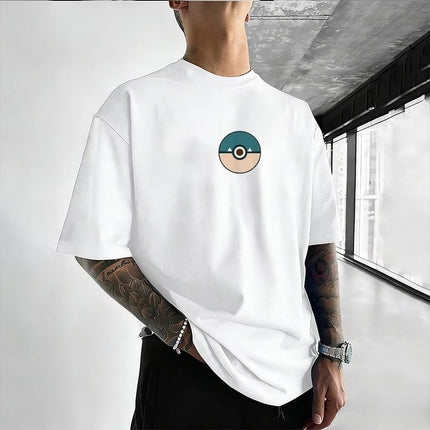 Pokemon Anime Snorlax Printed T-shirt Men's and Women's T-shirt Men's Tops Harajuku Y2K T-shirt 2026 Summer New Tee Streetwear