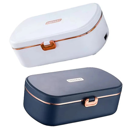900ML Portable Food Warmer with Heat Preservation Self-Heating Steaming Cooking 304 Stainless Steel Office Thermal Lunch Boxes