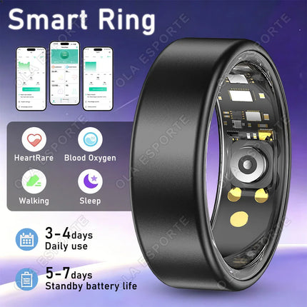 Various Colors Available Smart Ring Bluetooth Call Heart Rate Sleep Monitor Men Women Smartring Waterproof Health Sport Ring New