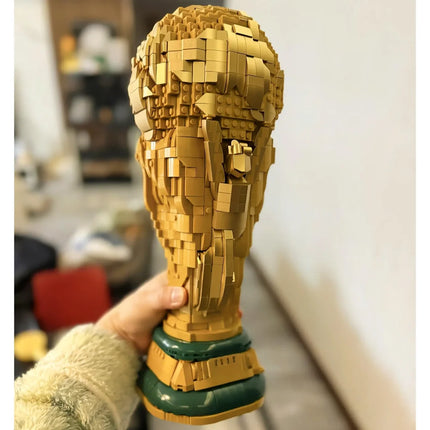 2026 Popular World Cup Golden Football Champion Building Blocks Model Bricks 2842Pcs Toy For Football Fans Birthday Gifts