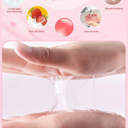 Sex Lubricant Water Based Lubricants Strawberry Flavor Easy to Clean Lube Oral Anal Lubrication Masturbation Vagina Orgasm Gel